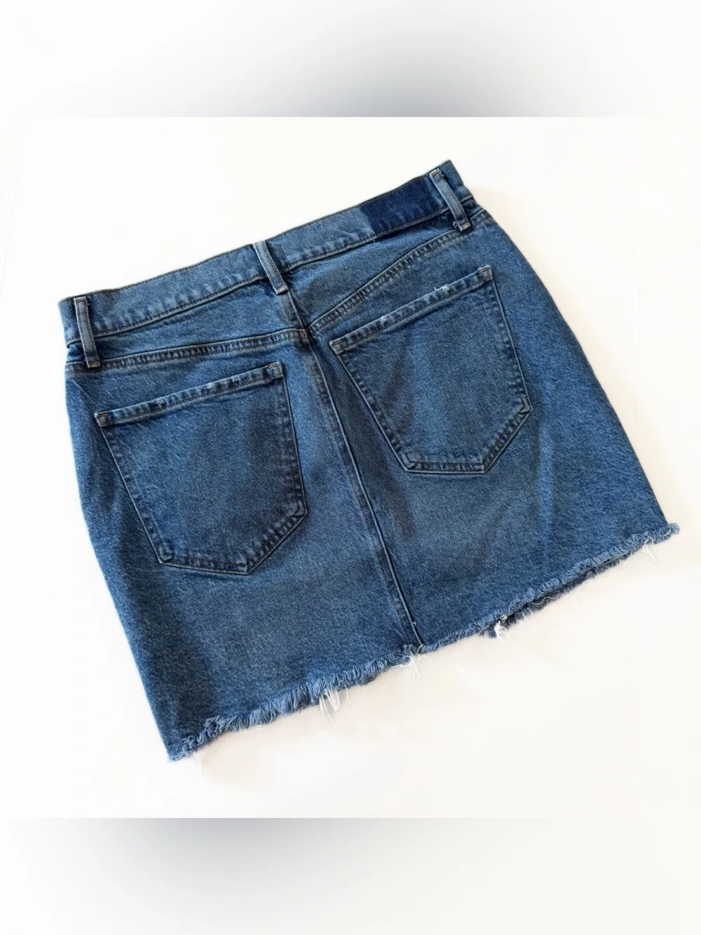 Express Skirt Womens 10 Horsebit High Rise Denim Mini